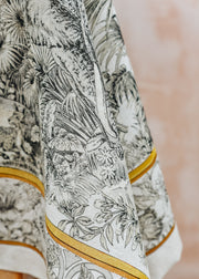 Tessitura Toscana Telerie Tablecloth in Tantra