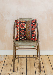 The Kilim Co. Small Kilim Cushion, Style D (Snowflake)