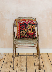 The Kilim Co. Small Kilim Cushion, Style C (Beehive)