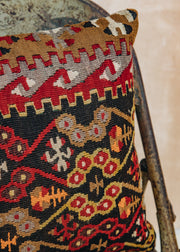 The Kilim Co. Small Kilim Cushion, Style C (Beehive)