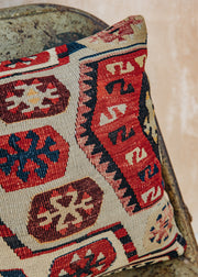 The Kilim Co. Small Kilim Cushion, Style A (Circles)