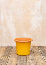 Large Flared Planter in Hot Mustard