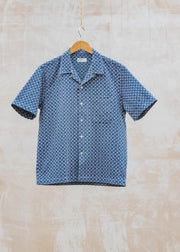 Universal Works Tile 1 Road Shirt in Navy