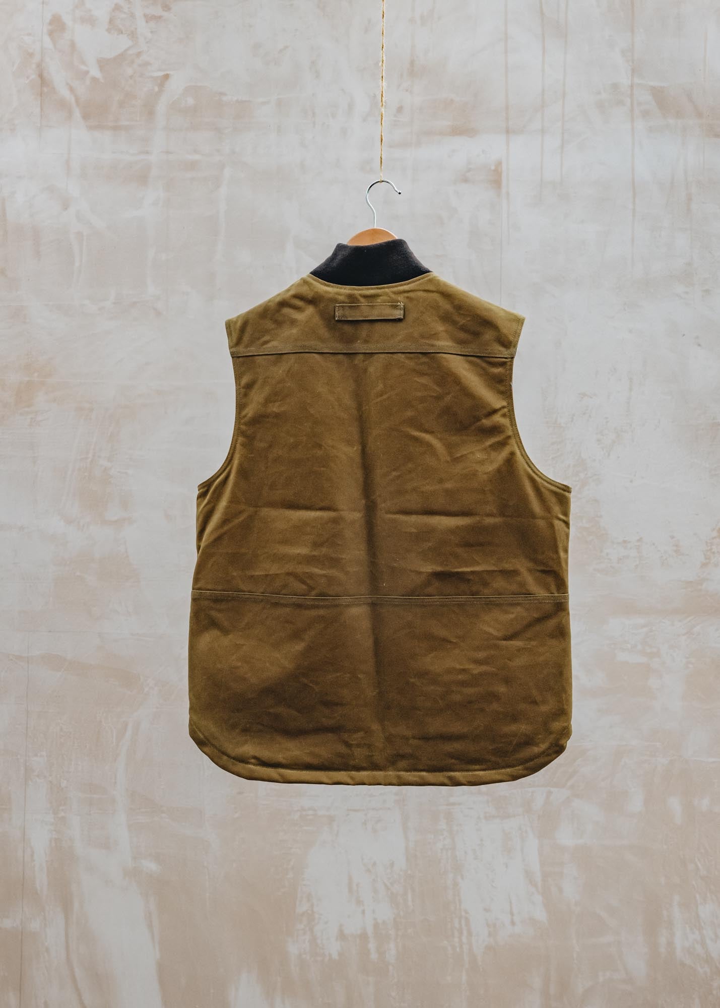 Filson Tin Cloth Insulated Work Vest in Dark Tan