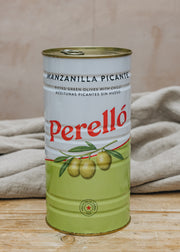 Perello Tinned Pitted Manzanilla Olives, 600g