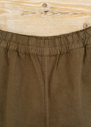 TOAST Gabriel Garment Dyed Cotton Twill Trousers in Khaki