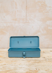 Toyo Trunk Shaped Tool Box with Catch in Duck Egg