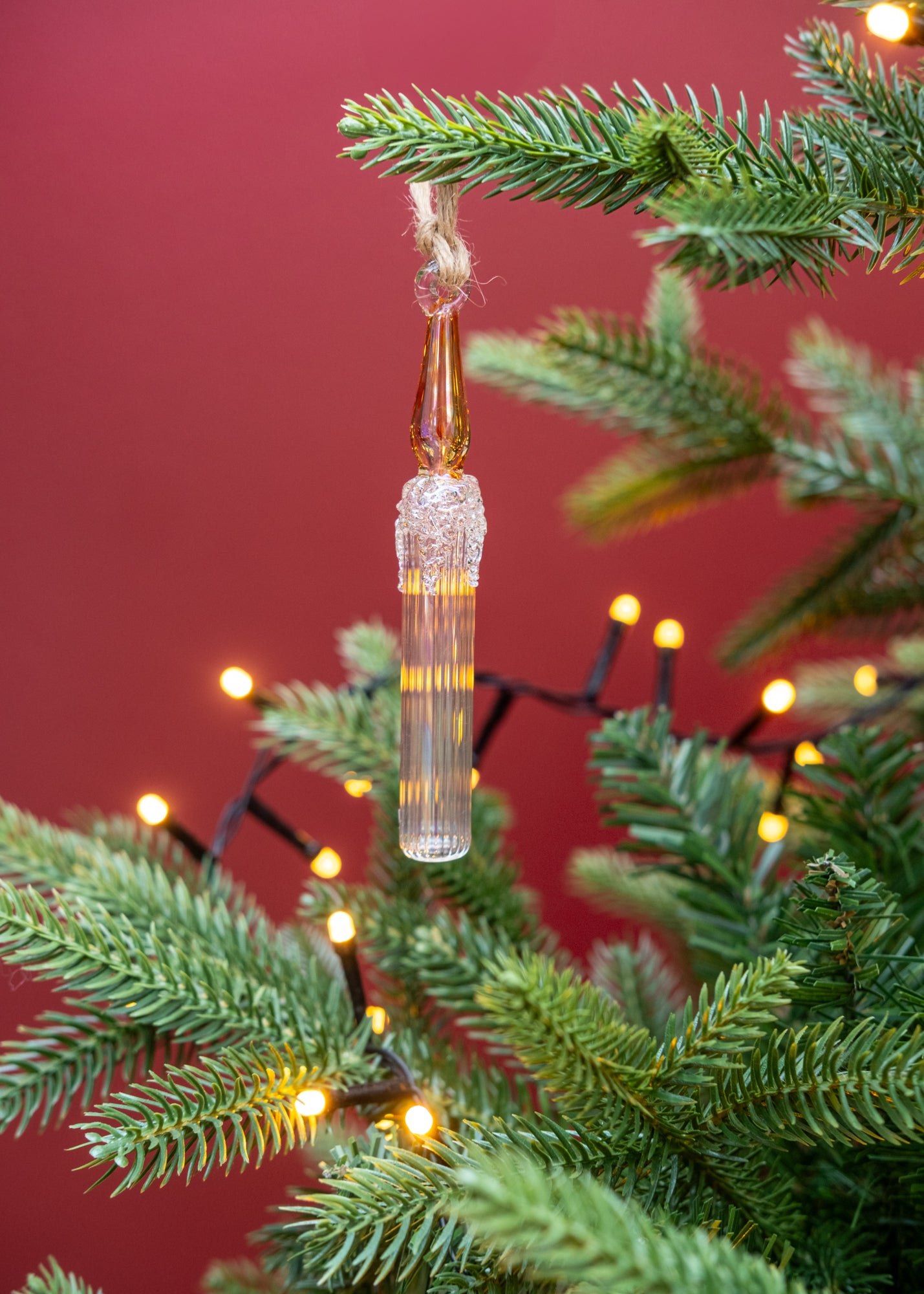 Candle Bauble in Pearl