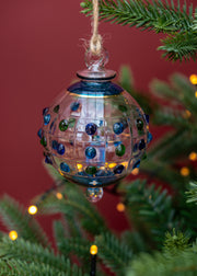 Chess Bauble in Blue, Green and Turquoise