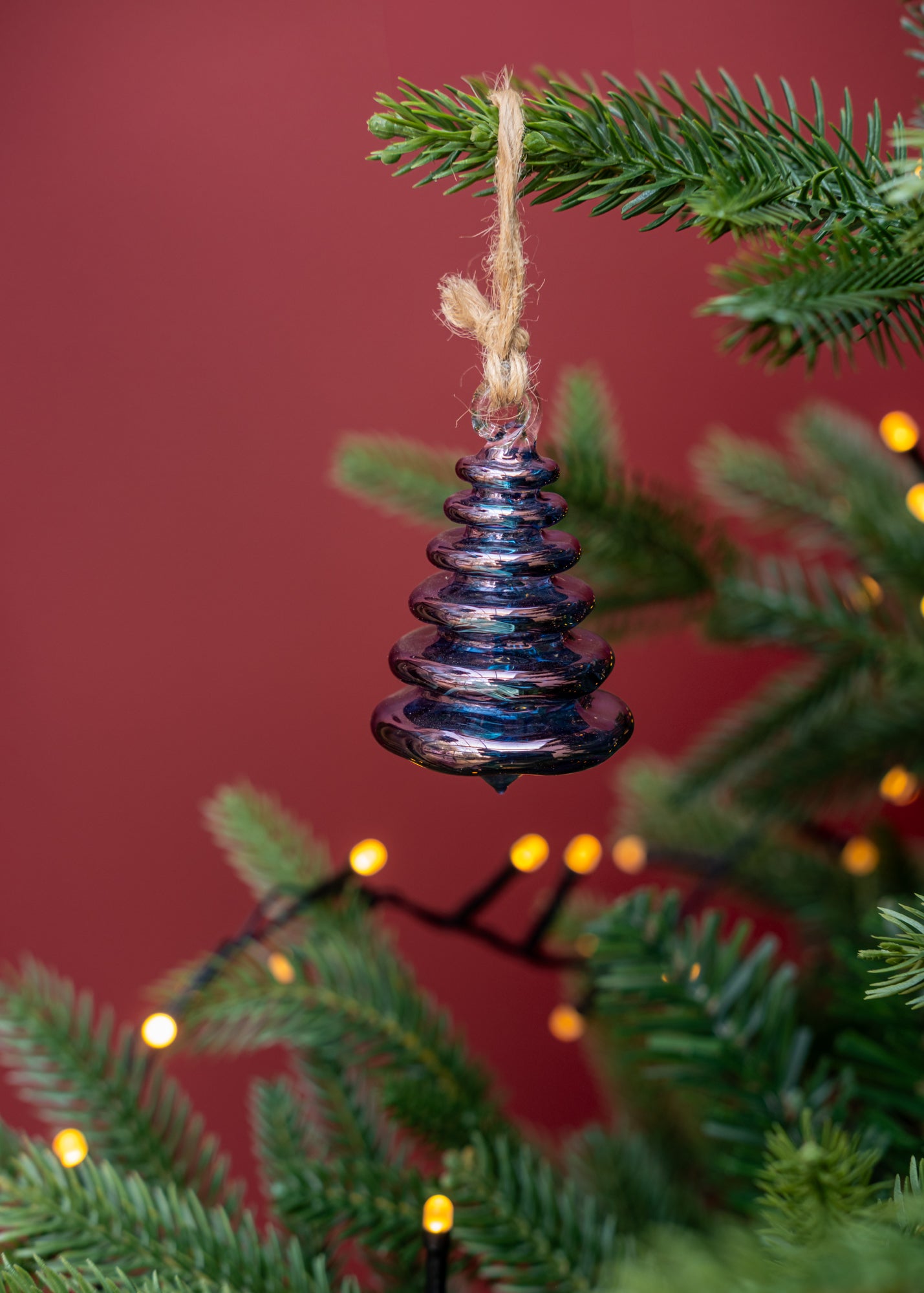 Christmas Tree Bauble in Blue