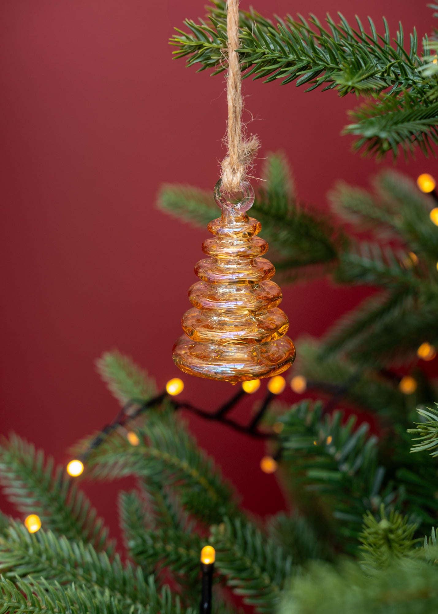 Christmas Tree Bauble in Gold