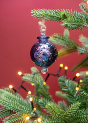 Small Halo Bauble in Blue