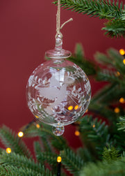 Peace Bauble in White