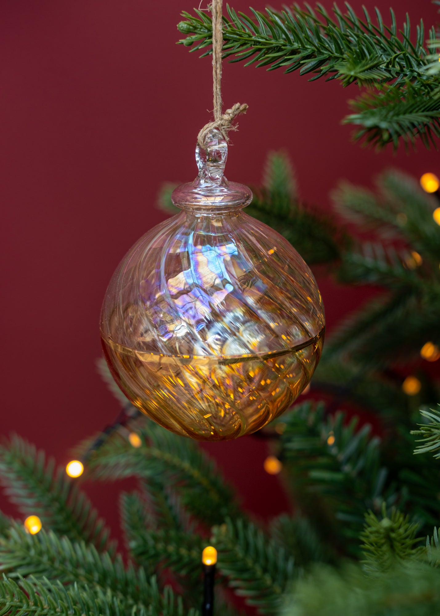 Two Tone Bauble in Pearl and Gold