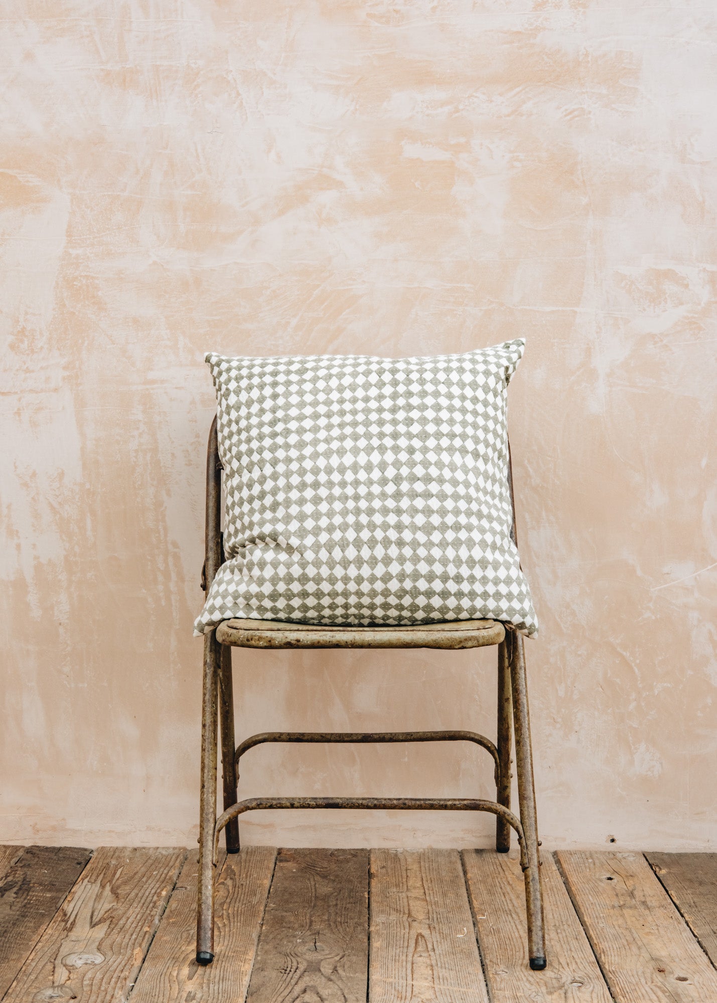 A World of Craft Triangle Grey Cushion