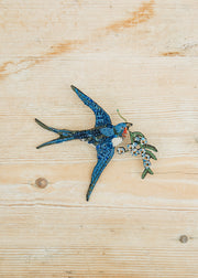 Edblad & Co. Big Peace Swallow Brooch