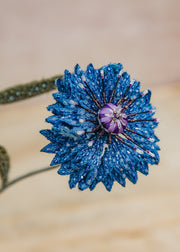 Trovelore Three Cornflowers Objet D'Art