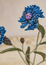 Trovelore Three Cornflowers Objet D'Art