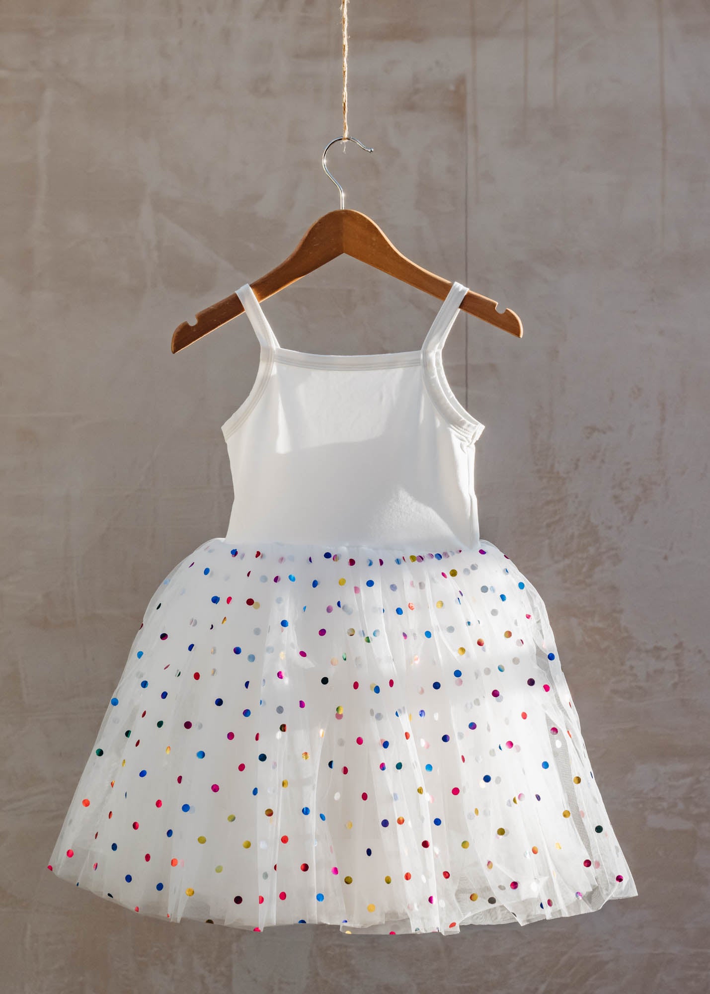 Bob & Blossom Tutu Dress in Vanilla Spot