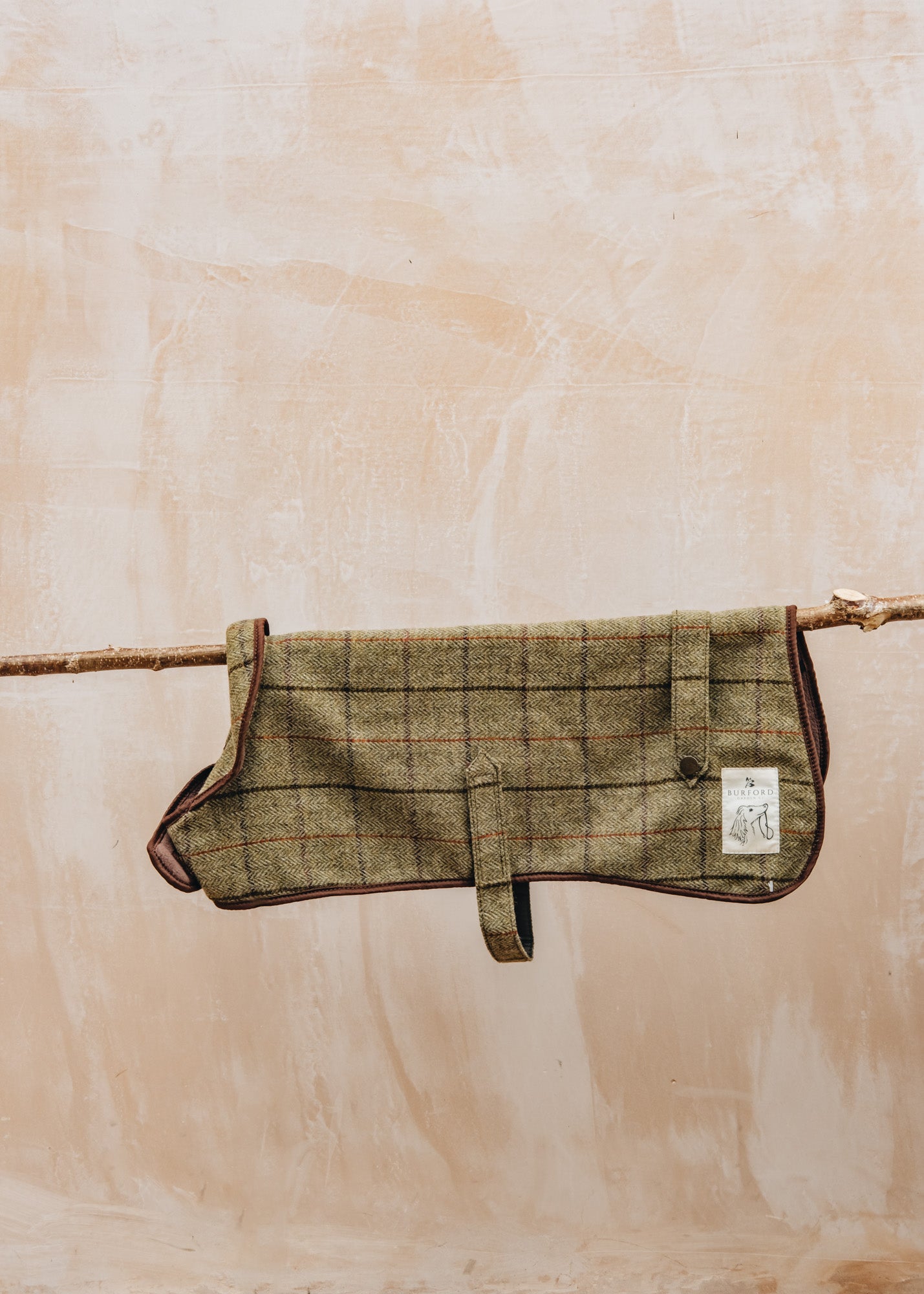 Green & Wild's Tweed Dog Coat in Light Chocolate