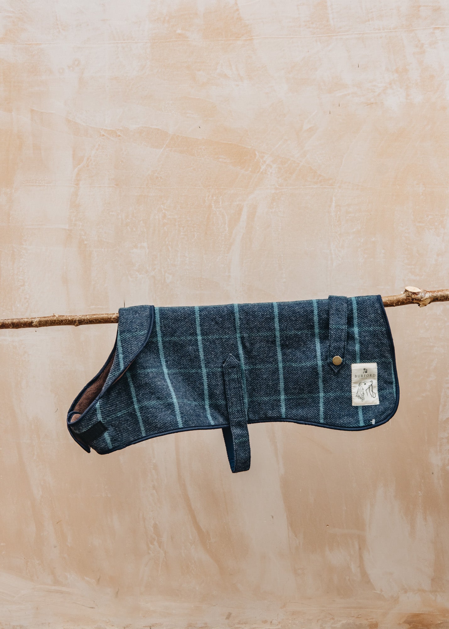 Green & Wild's Tweed Dog Coat in Navy