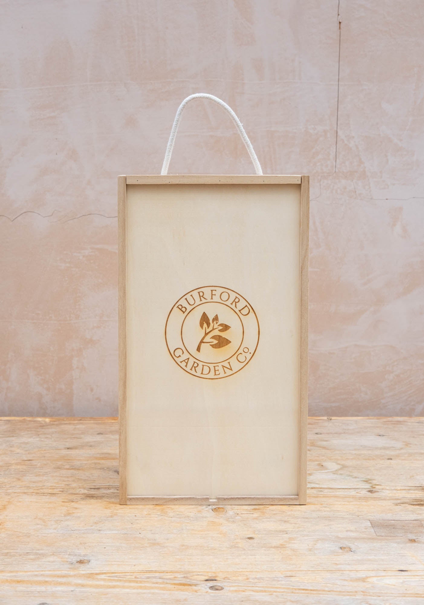 Burford Two Bottle Wooden Wine Gift Box