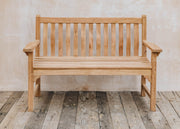 Bramblecrest Two Seater Curved Back Teak Bench