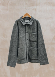 Universal Works Field Jacket in Grey Marl
