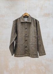 Easy Jacket in Gold Harris Tweed Plaid