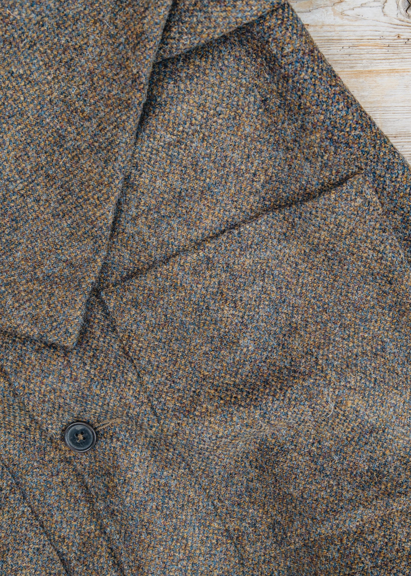 Universal Works Easy Jacket in Gold Harris Tweed Plaid