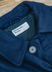 Universal Works Mowbray Mac Coat in Navy