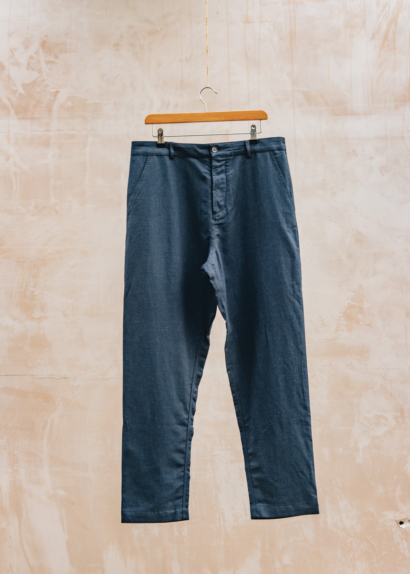 John Smedley Military Chinos in Navy