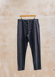 John Smedley Military Chinos in Seersucker Navy