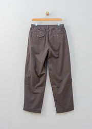 Universal Works Micro Canvas Oxford Pant in Brown