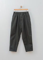 Universal Works Pleated Track Trousers in Olive