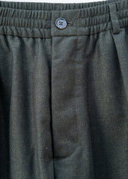 Universal Works Pleated Track Trousers in Olive
