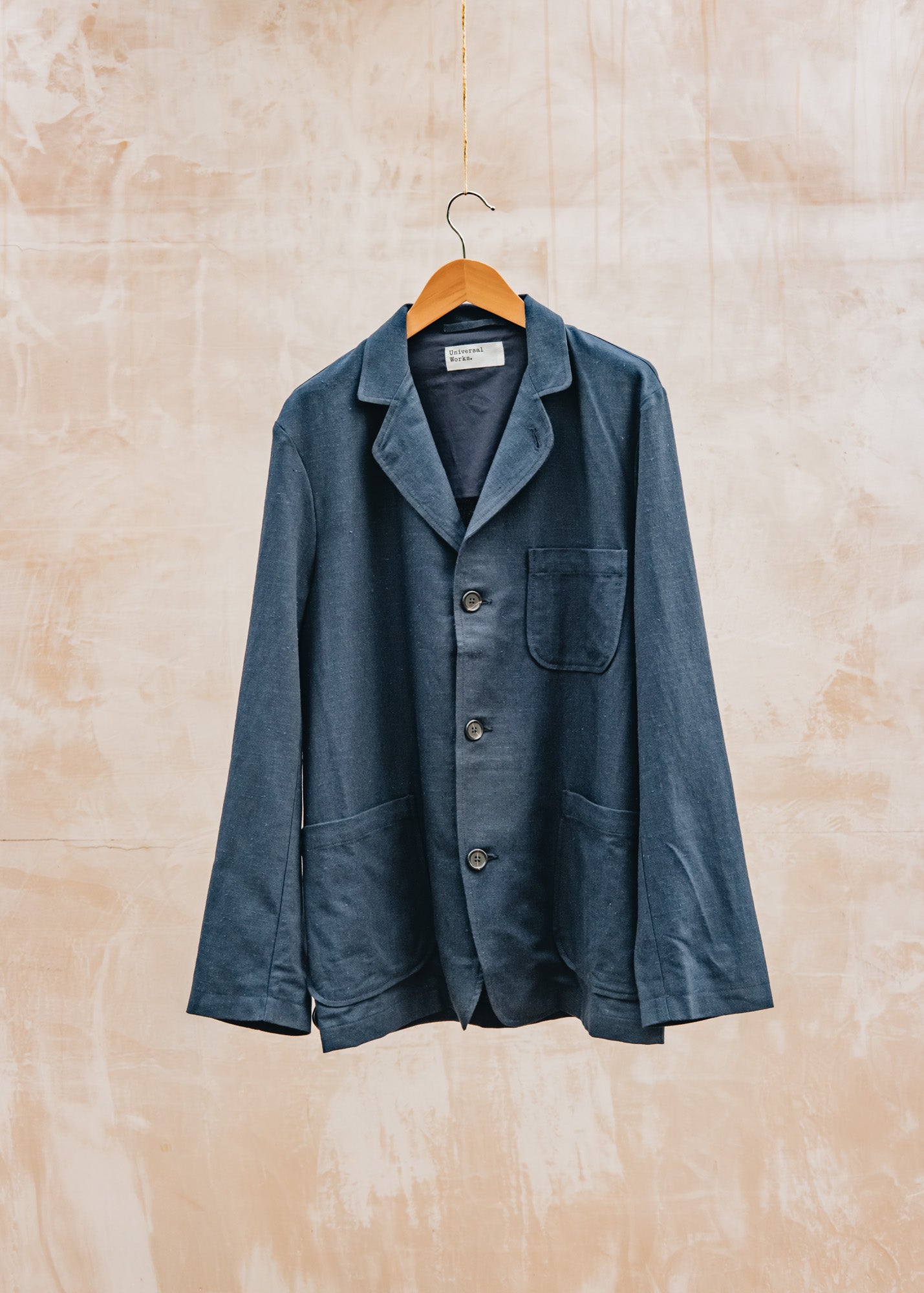 John Smedley Three Button Jacket in Navy