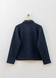 Universal Works Wool Fleece Uniform Jacket in Navy