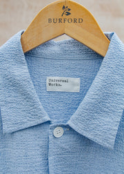Universal Works Utility Shirt in Pale Blue