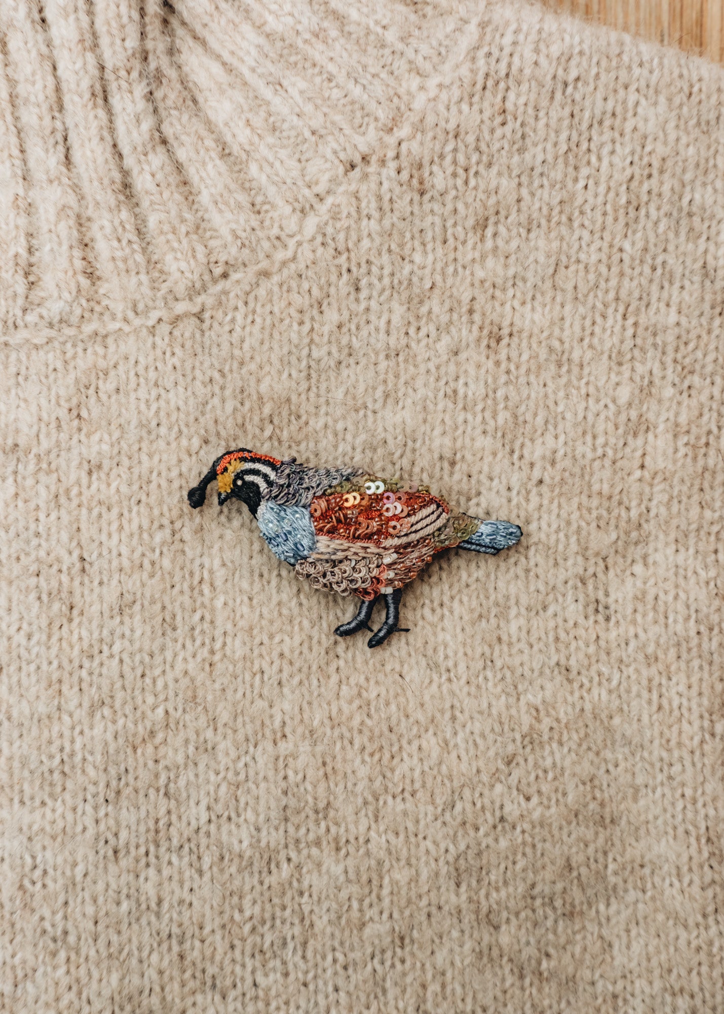 Trovelore Trovelore Valley Quail Brooch