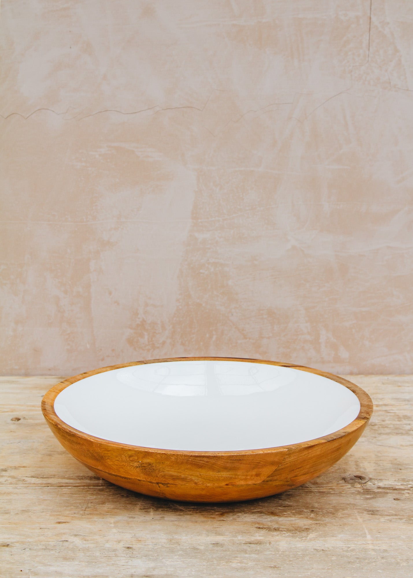 The Braided Rug Co. Extra Large Mango Bowl in White, 35cm