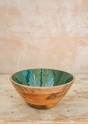 Tuttoattaccato Mango Bowl in Green, 35x15cm