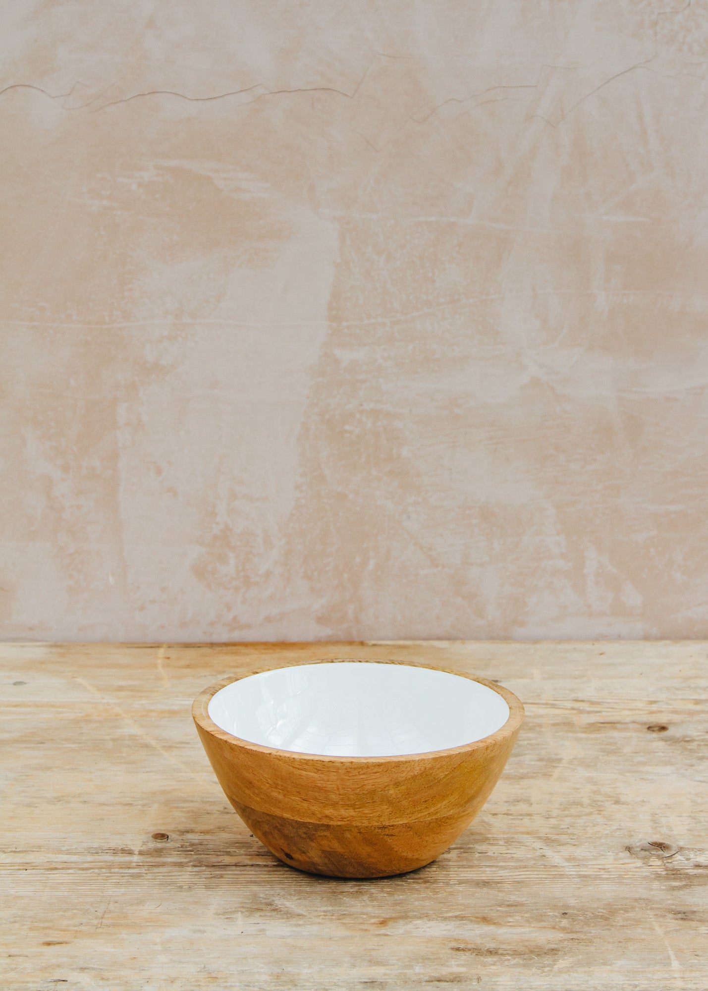 The Braided Rug Co. Mango Bowl in White, 17x7cm
