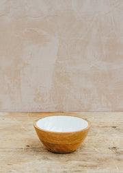 The Braided Rug Co. Mango Bowl in White, 17x7cm