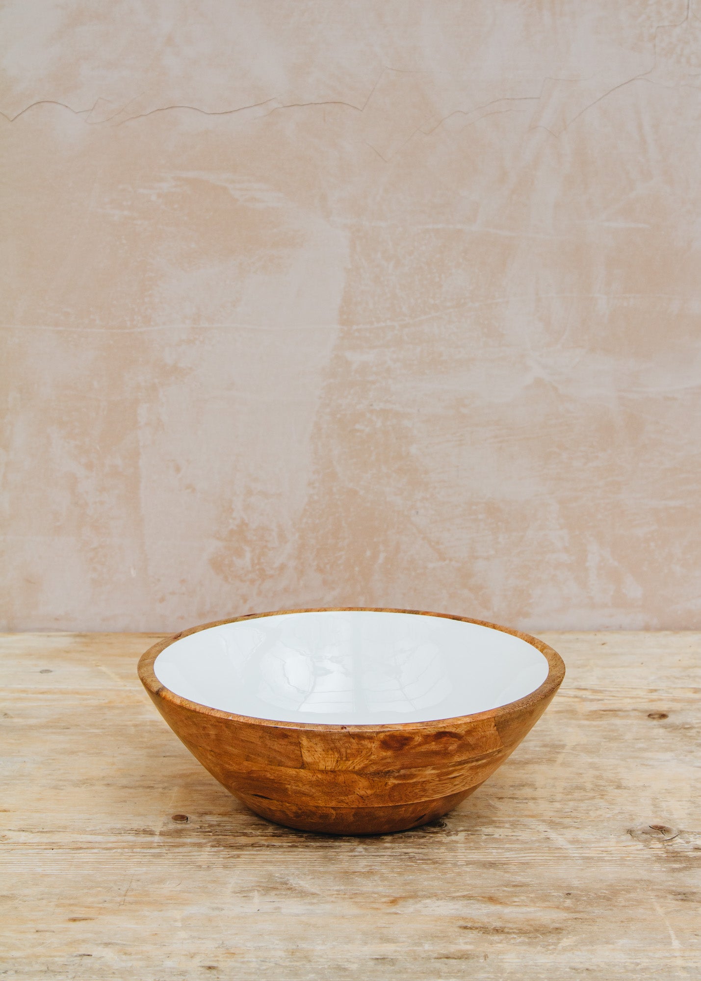 The Braided Rug Co. Mango Bowl in White, 24x8cm