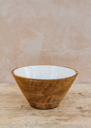 Van Deurs Mango Bowl in White, 30x15cm