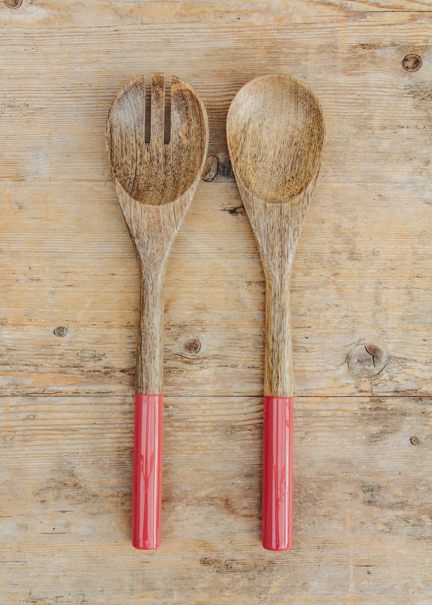 Van Deurs Mango Salad Servers in Burnt Brick