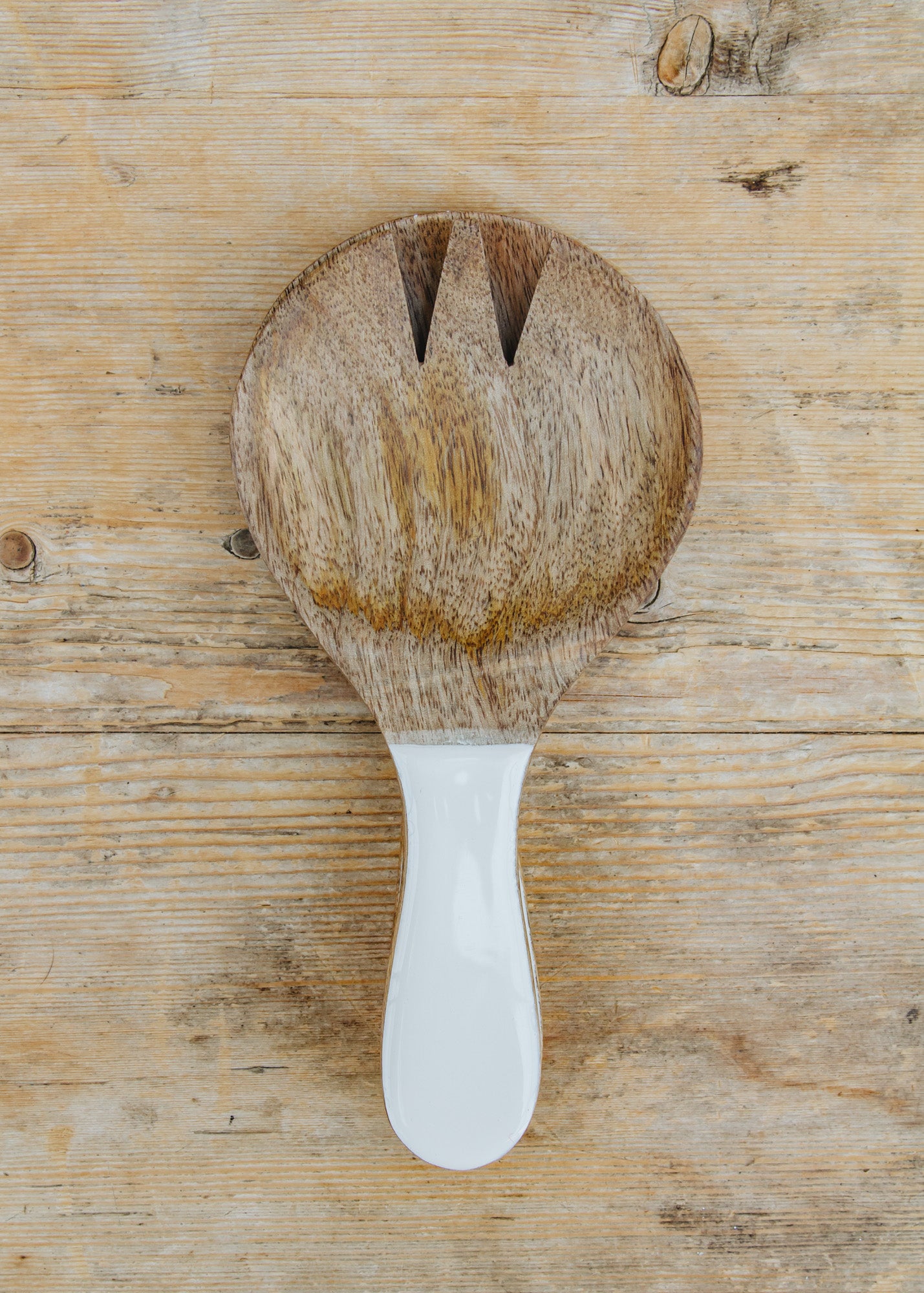 Van Deurs Mango Short Salad Servers in White