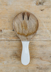 Van Deurs Mango Short Salad Servers in White