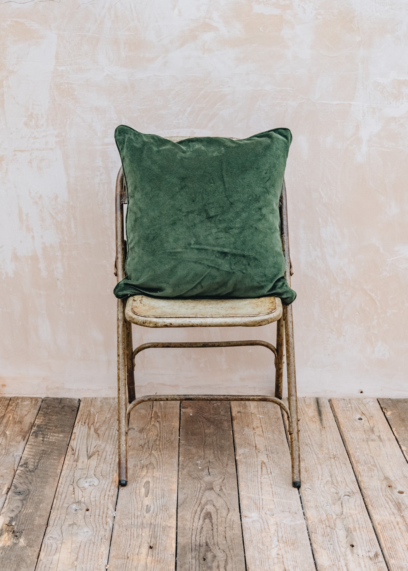 A World of Craft Velvet Cushion in Forest